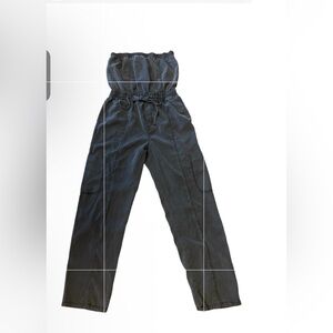 Evereve Black one piece cargo romper